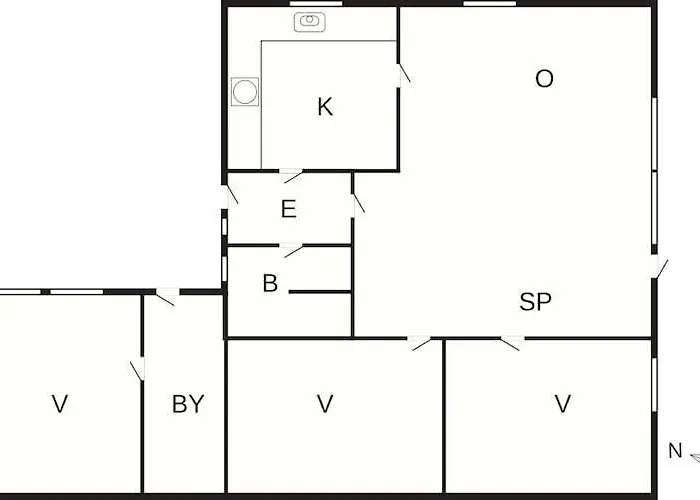 Сasa de vacaciones 6 Person In Stevns-by Traum Rødvig